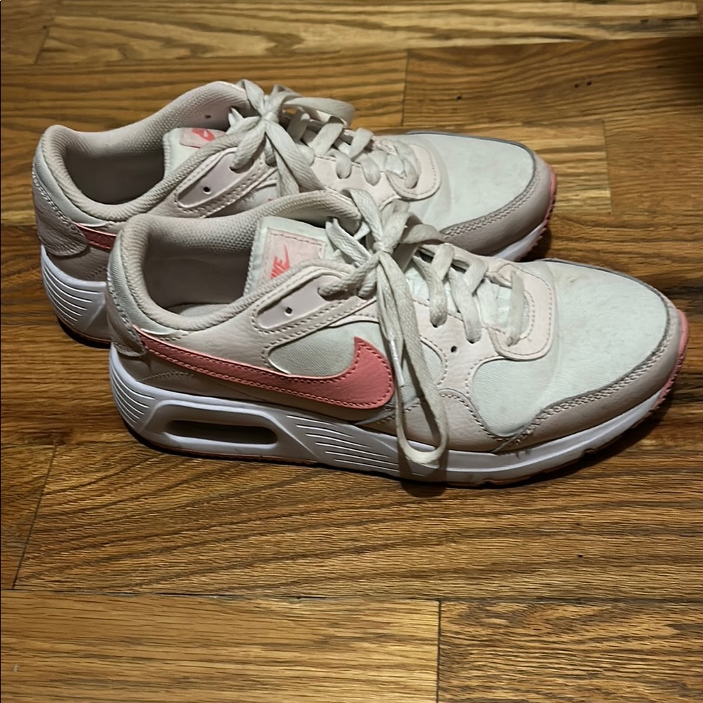 Nike Women's Pink and White Sneakers